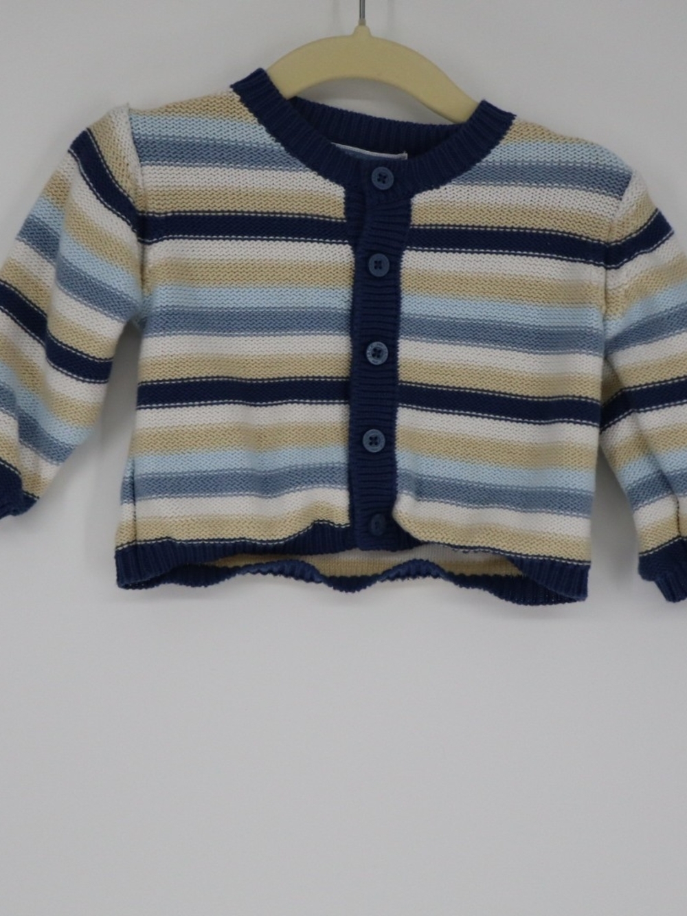 Janie and Jack Baby Striped Nautical Cardigan Sweater 3–6 Months Cotton